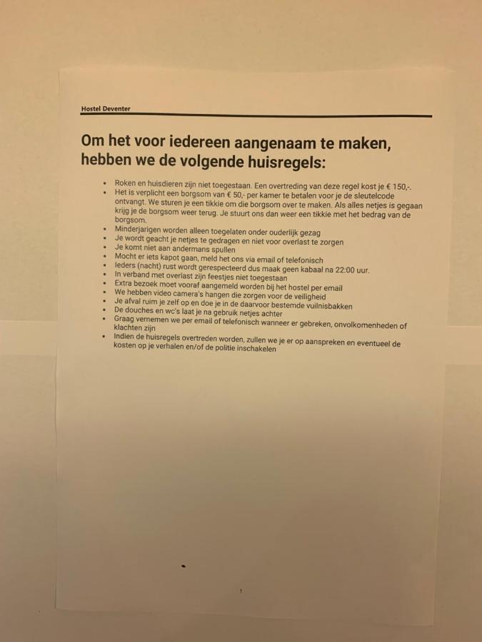 Kleinschalig Hostel In Deventer, Hartje Stad, Aan De Ijssel, Eksteriør bilde